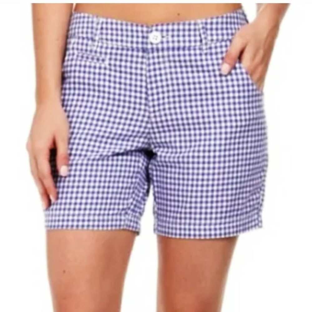 Columbia Size 6 Gingham Bonehead Performance Fishing Gear Shorts - Picture 1 of 8